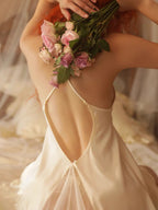 Front Buckle Lounge Dress&Robe 2Pcs