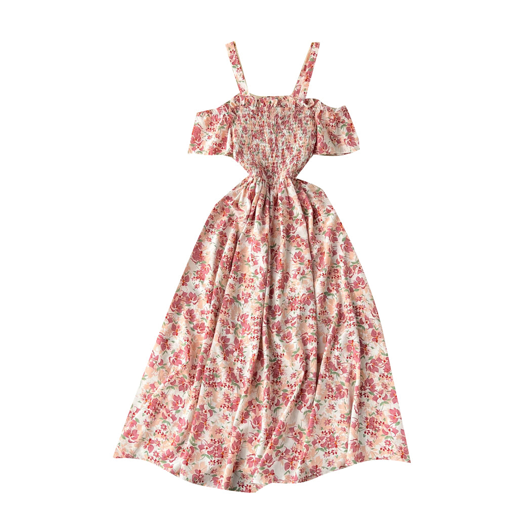 Vintage Short Sleeve Floral Dress