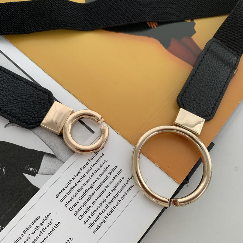 Counter Buckle Stretchy Belt