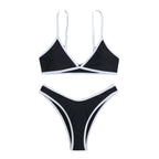 Simple Design Color Blocking Bikini