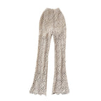 Bohemian Style Hollowed Crochet Knitted Trousers