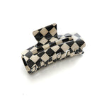 Colorful Checkerboard Hair Claws