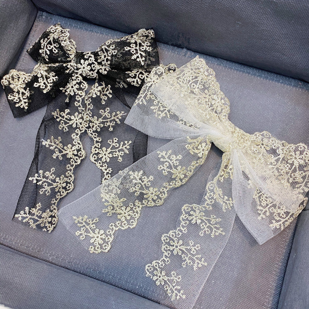 Double Bow Long Streamer Bobby Pin