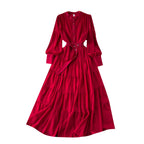 Vintage Single Breasted Chiffon Dress