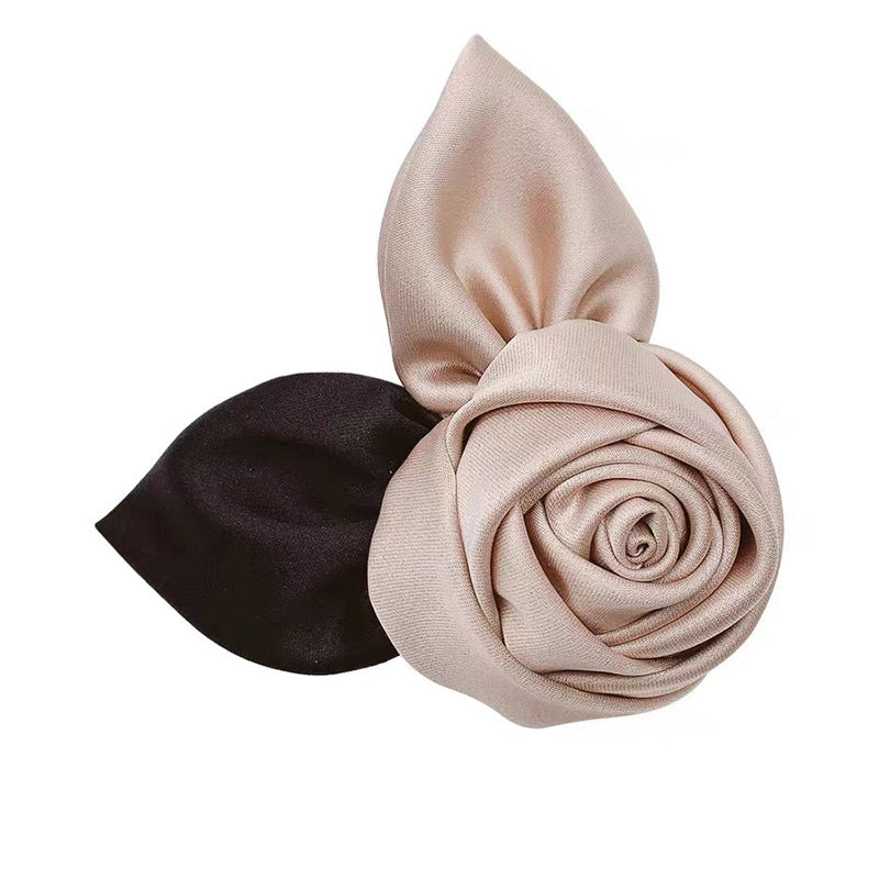 3d Fabric Rose Handmade Hair Clips