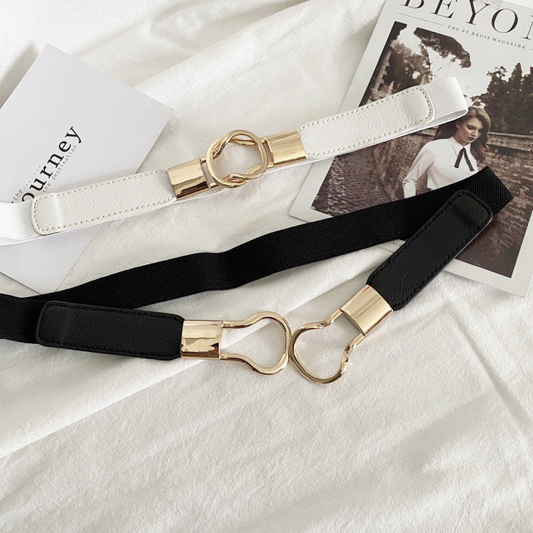 Double Ring Buckle Elastic Belt