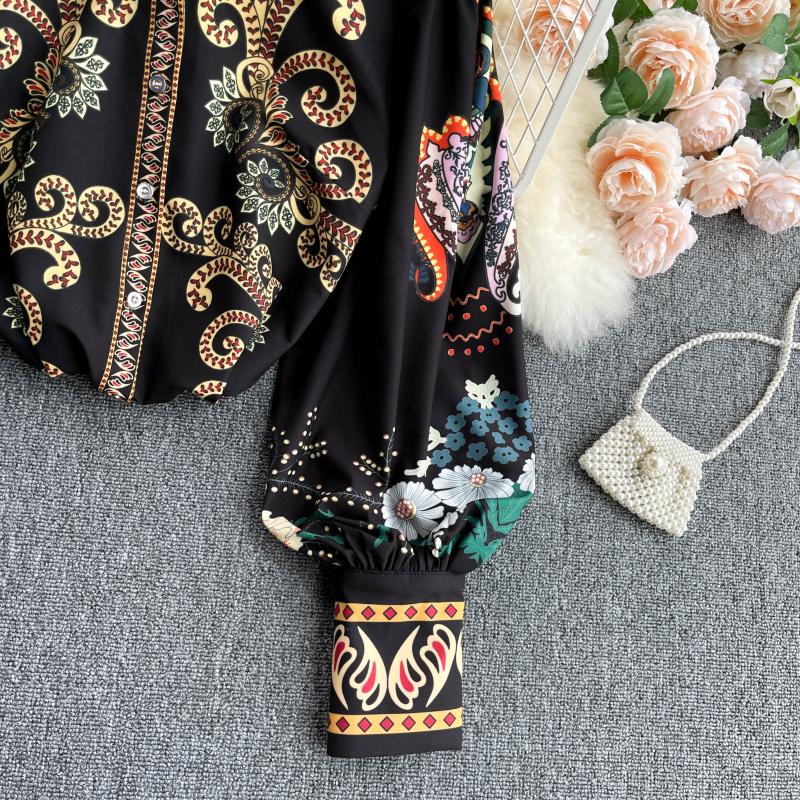 Vintage Totem Printing Top