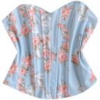 Backless Floral Fishtail Short Top