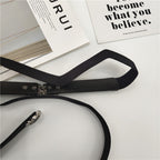 Black Rhinestone Small Buckle Belt
