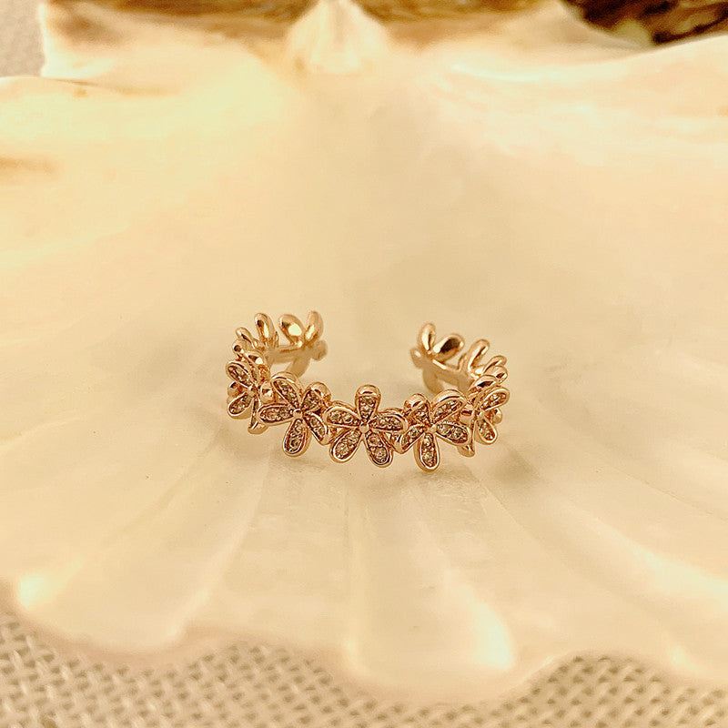 Flower Opening Ring For Ladies