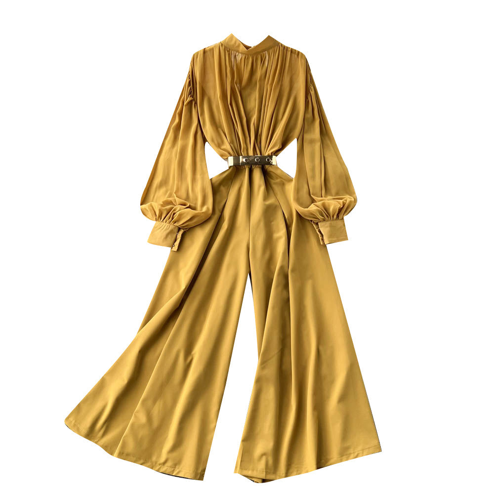 OL Square Neck Wide-leg Jumpsuit