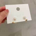 Metallic Pearl Earrings