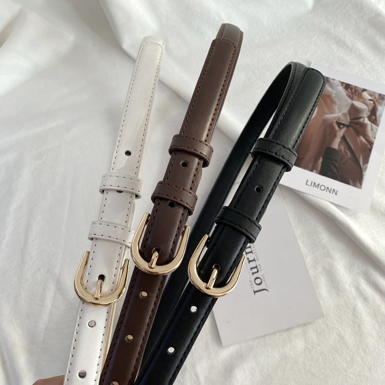 Matte Simple Perforated Belt