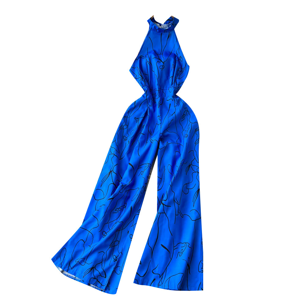 Premium Floral Halter Jumpsuit