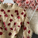 Vintage Embroidered Floral Mesh Dress
