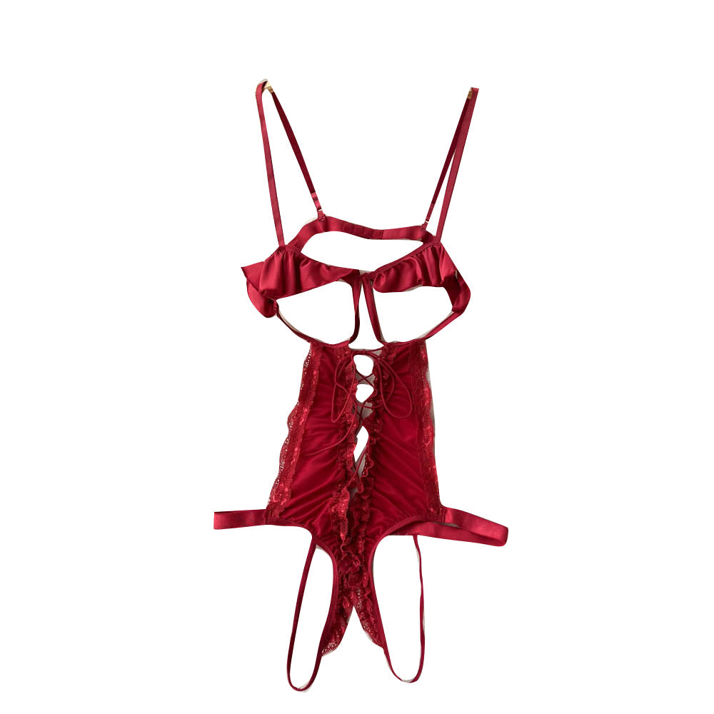 Red Cut-out Sexy Jumpsuit