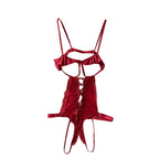 Red Cut-out Sexy Jumpsuit