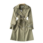 Vintage Suit Collar Trench Coat
