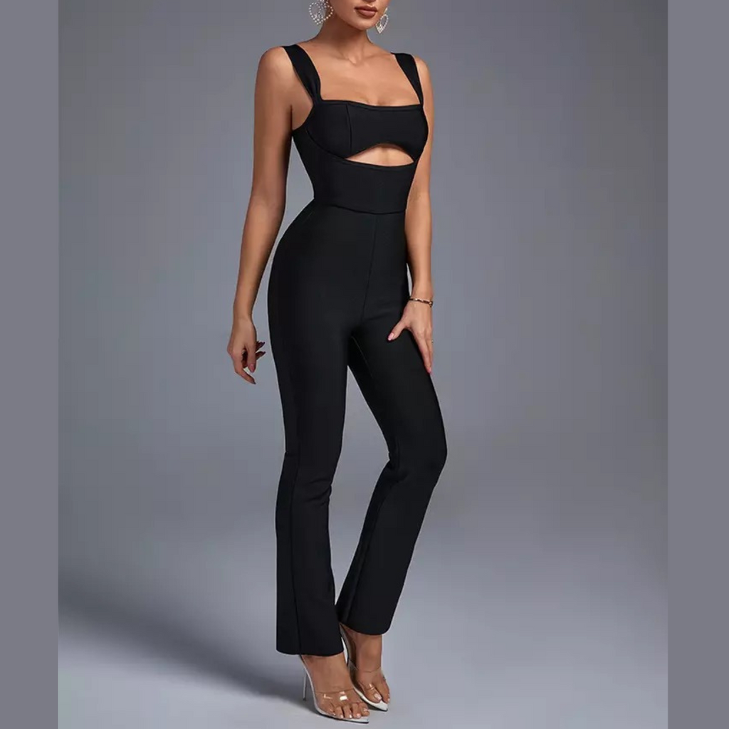 Tori -Cut Out Bandage Jumpsuit
