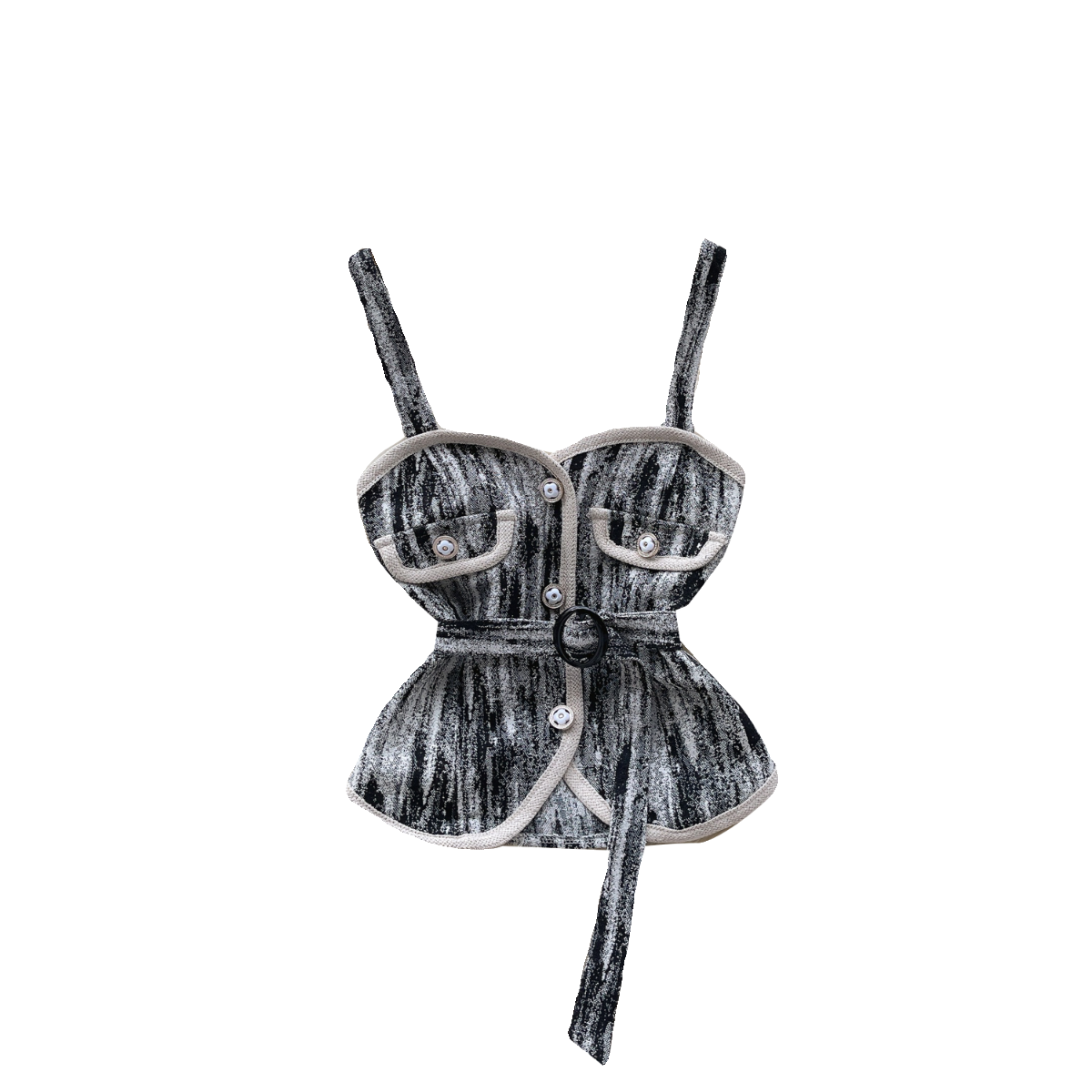 Niche Lace-up Scrub Color Camisole