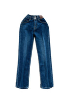 Chic High-waist Straight Ninth Jeans