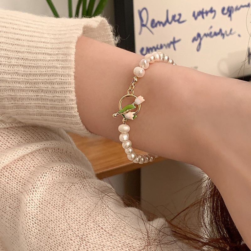 Tulip Pearl Bracelet