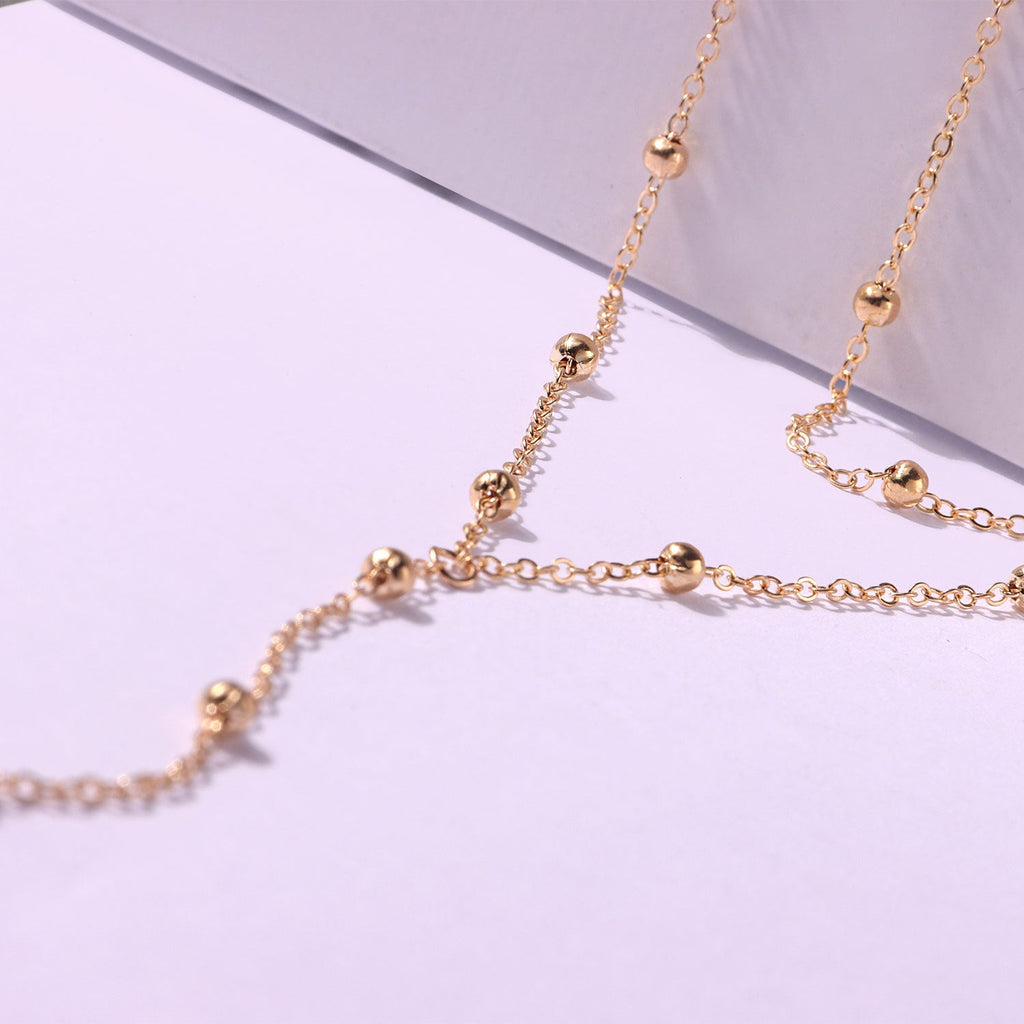 Exaggerated Geometric Tassel Bead Necklace