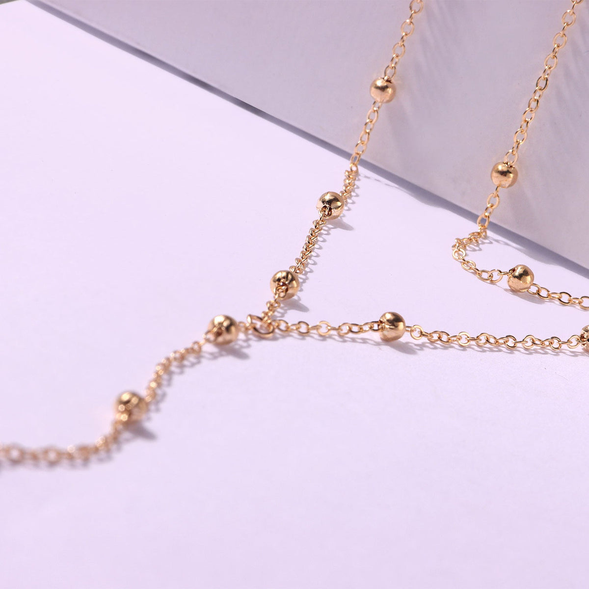 Exaggerated Geometric Tassel Bead Necklace