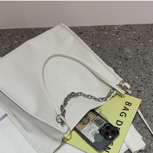 Soft-sided Solid Color Handbag