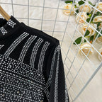 Top&Fishtail Skirt Rhinestone Studded 2Pcs