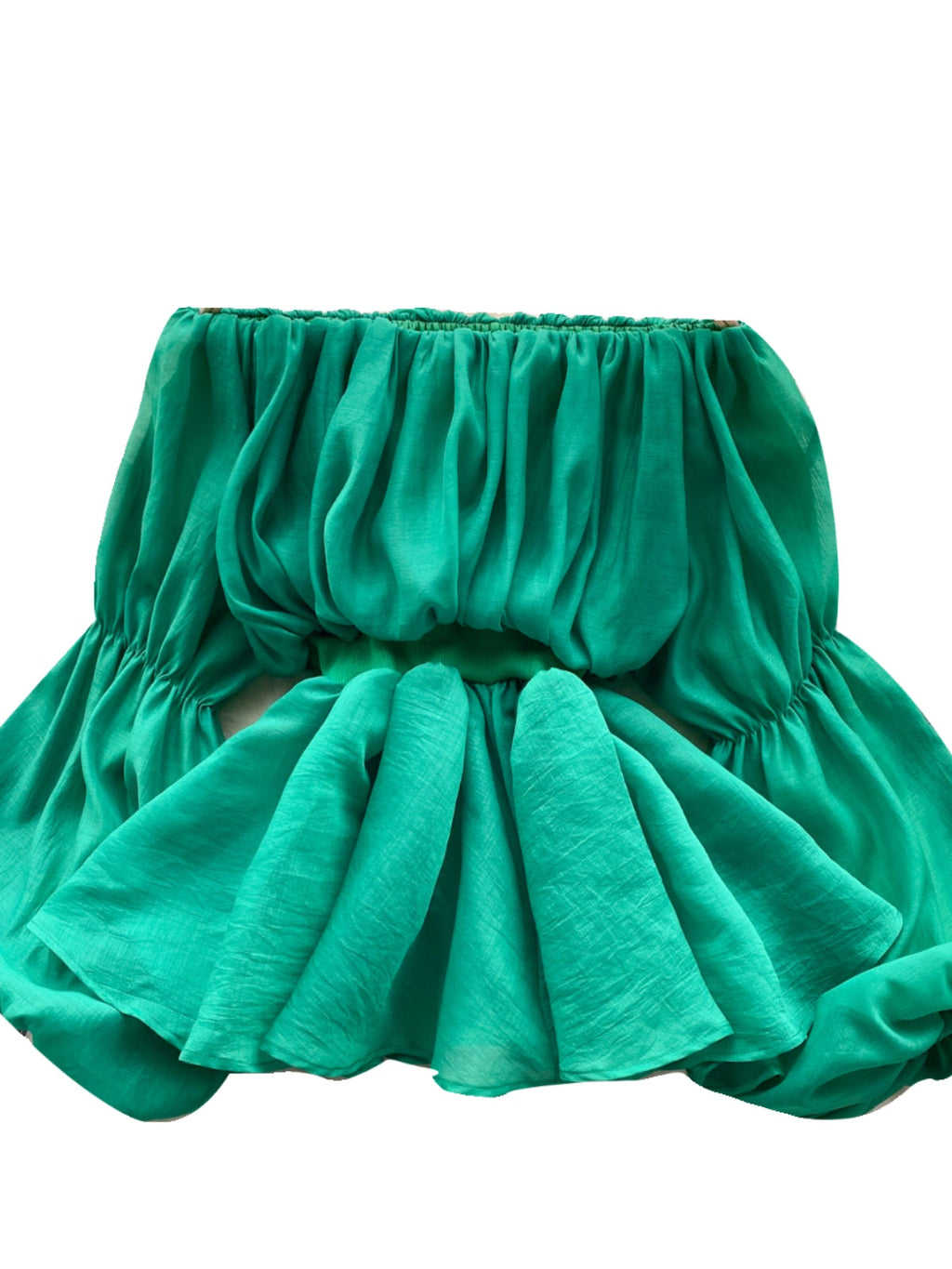 French Style Off-shoulder Chiffon Top