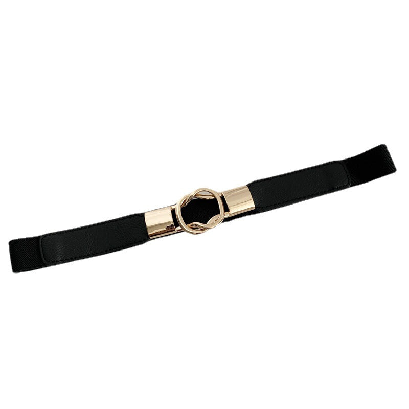 Double Ring Buckle Elastic Belt