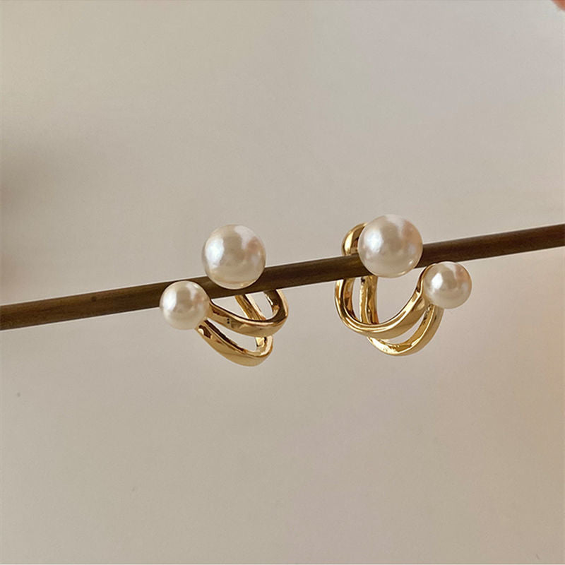 Multiuse Retro Pearl Earrings