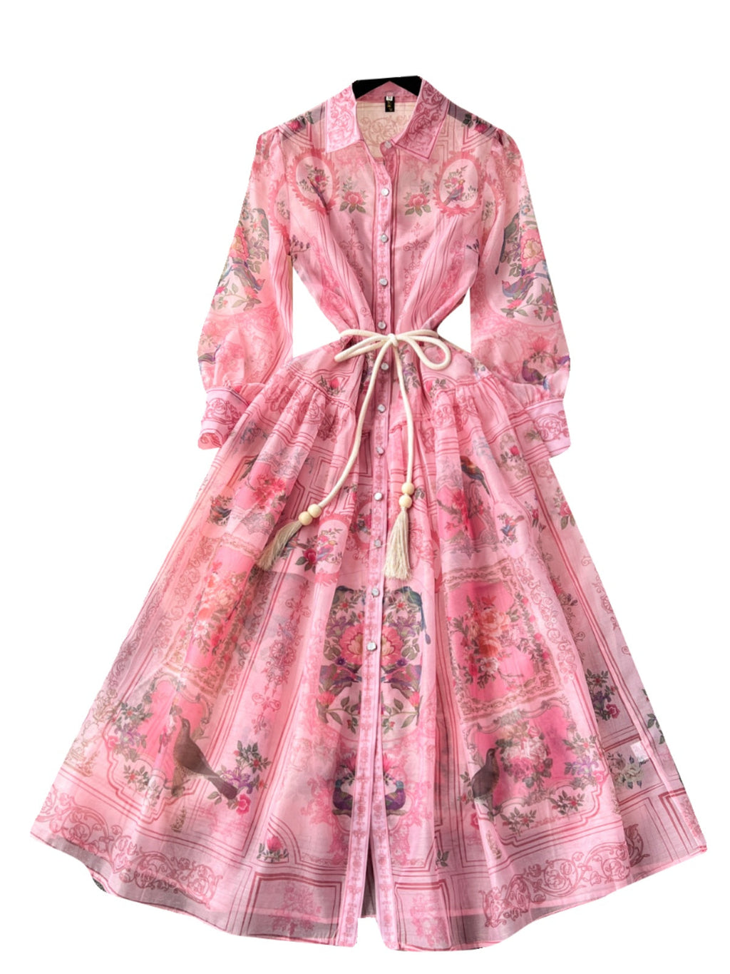 Courtly Floral Dress&Bottoming Slip Dress
