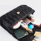 Square Buckle Pleated Square Bag