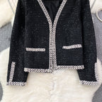 Vintage Loose-fitting Tweed Jacket