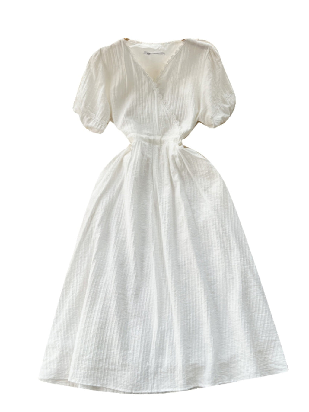 Sweetie White Lace Trim Dress