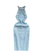 Premium Beaded Slim-fit Halter Dress