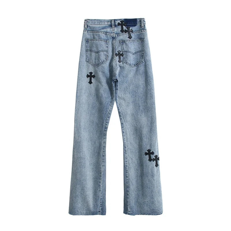 Patch Micro Flared Jeans