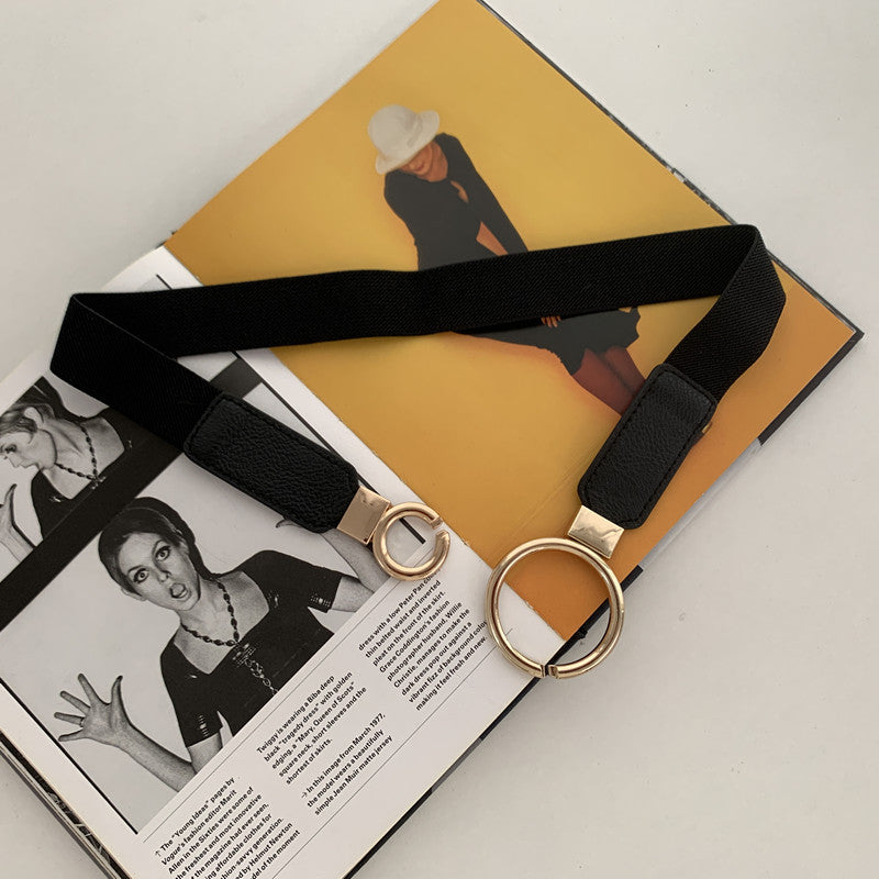 Counter Buckle Stretchy Belt