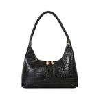 Solid Glossy Patent Leather Handbag
