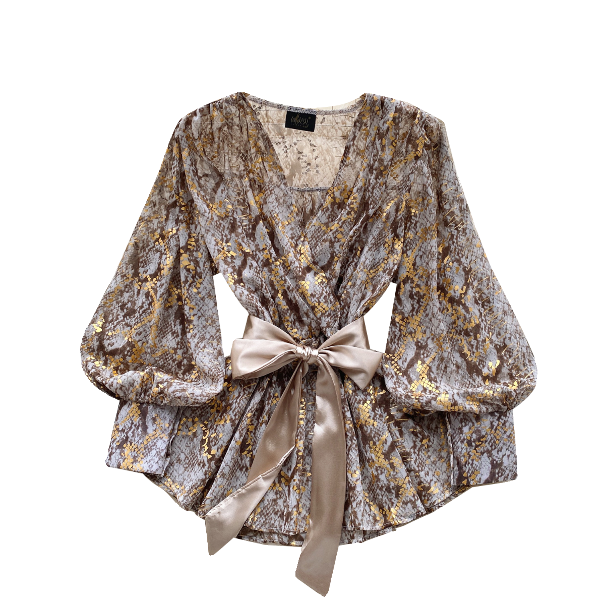 Courtly Puffy Sleeve Floral Shirt