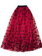 Vintage A-line Puffy Mesh Skirt