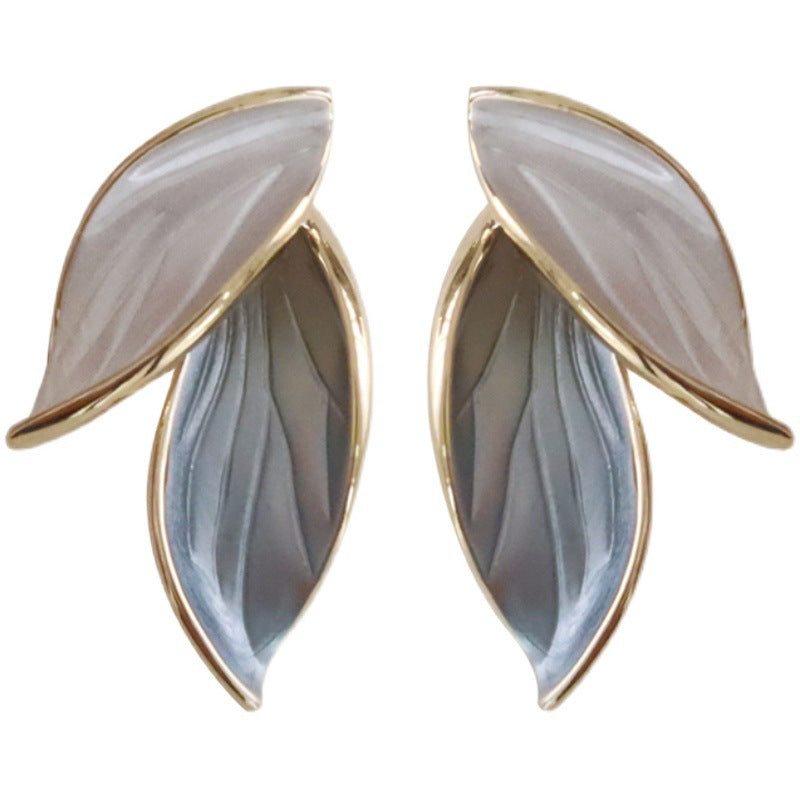 Mori Styled Leaf Earrings