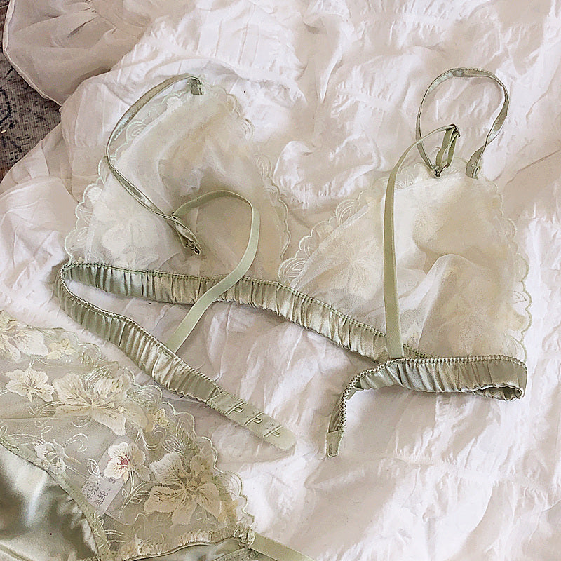 Lace Thin Bra Triangle Cup Underwear