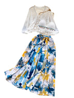 Camisole&UV Cardigan&Printed Trousers 3Pcs