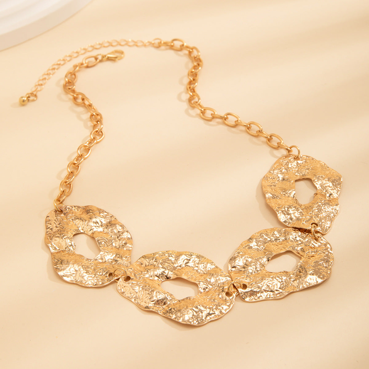Irregular Liquid Metal Fluid Necklace&Belt
