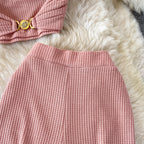 Fashion High-waist Skinny Two-piece Suit