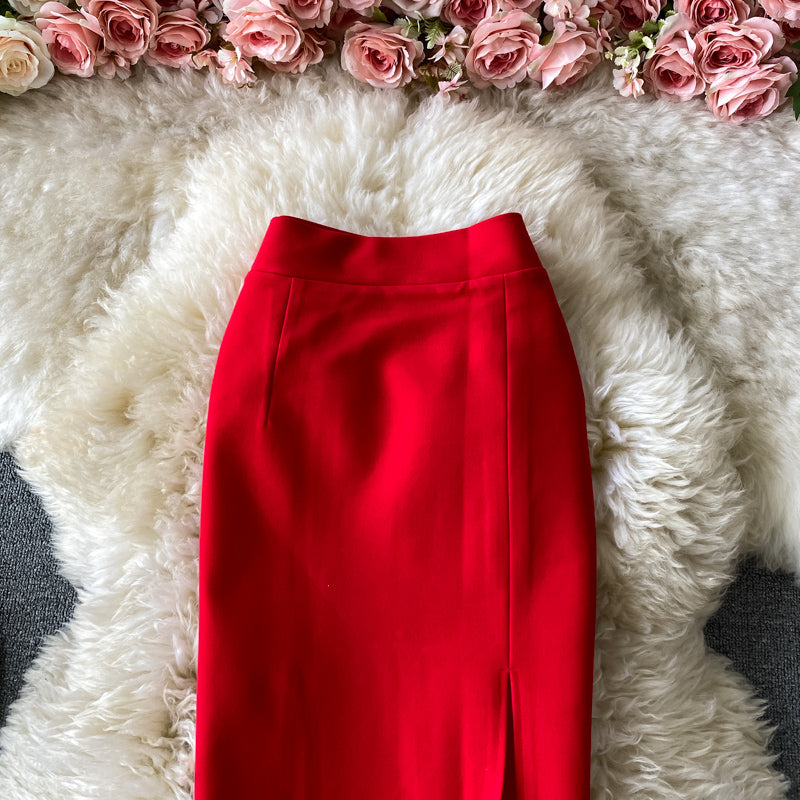 Solid Color OL Slim Fit dress