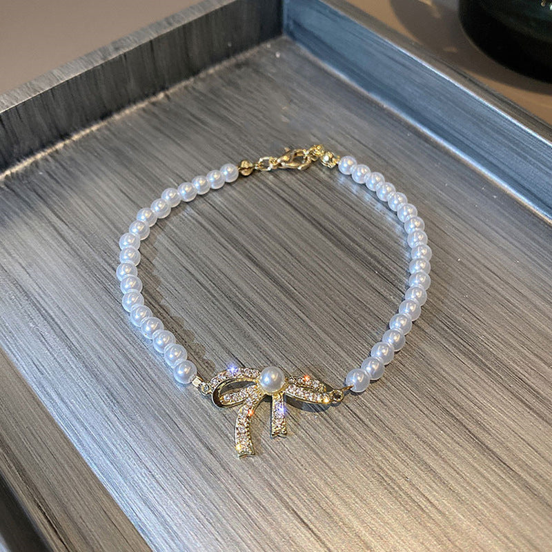 Pearl Bow Bracelet